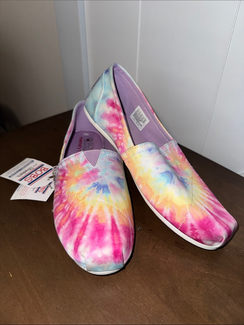 Skechers Bob’s Women's Multicolor Tie-Dye Slip-On Flats